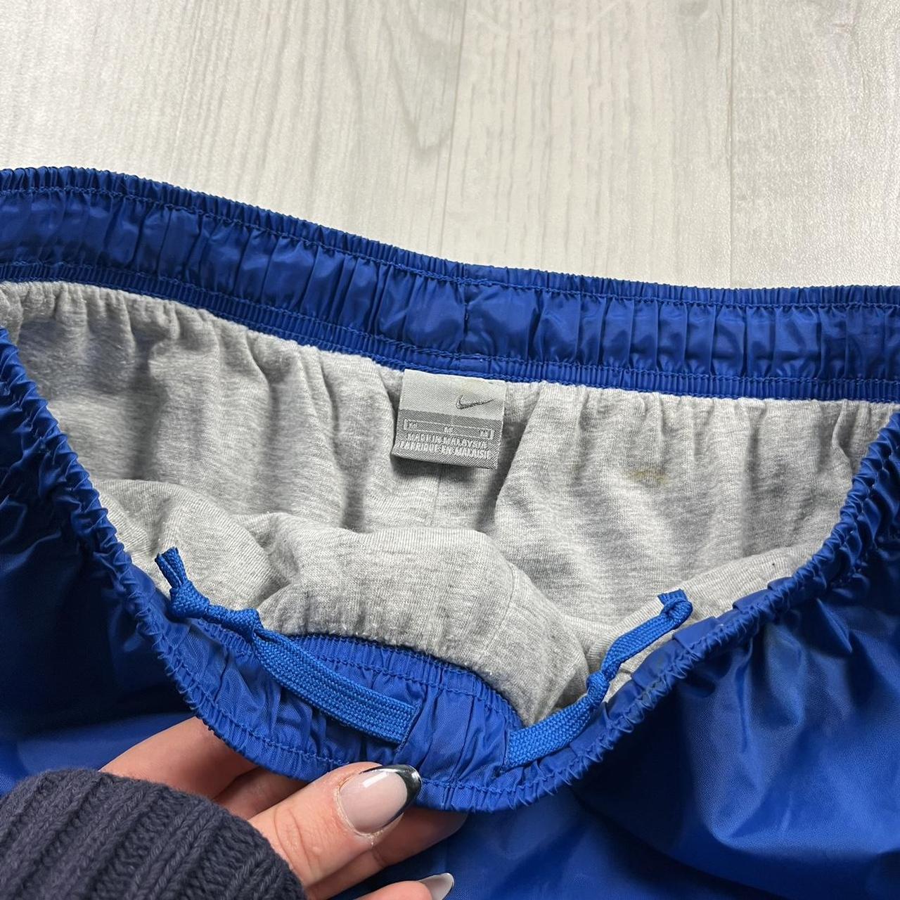 VINTAGE Y2K NIKE BAGGY WIDE LEG TRACKSUIT BOTTOMS BLUE
