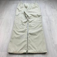 VINTAGE Y2K NIKE LOW RISE TRACKSUIT BOTTOMS CREAM