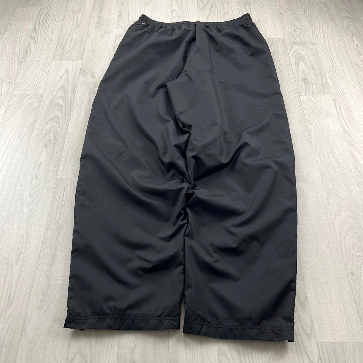 VINTAGE Y2K ADIDAS SIDE STRIPE BAGGY TRACKSUIT BOTTOMS BLACK