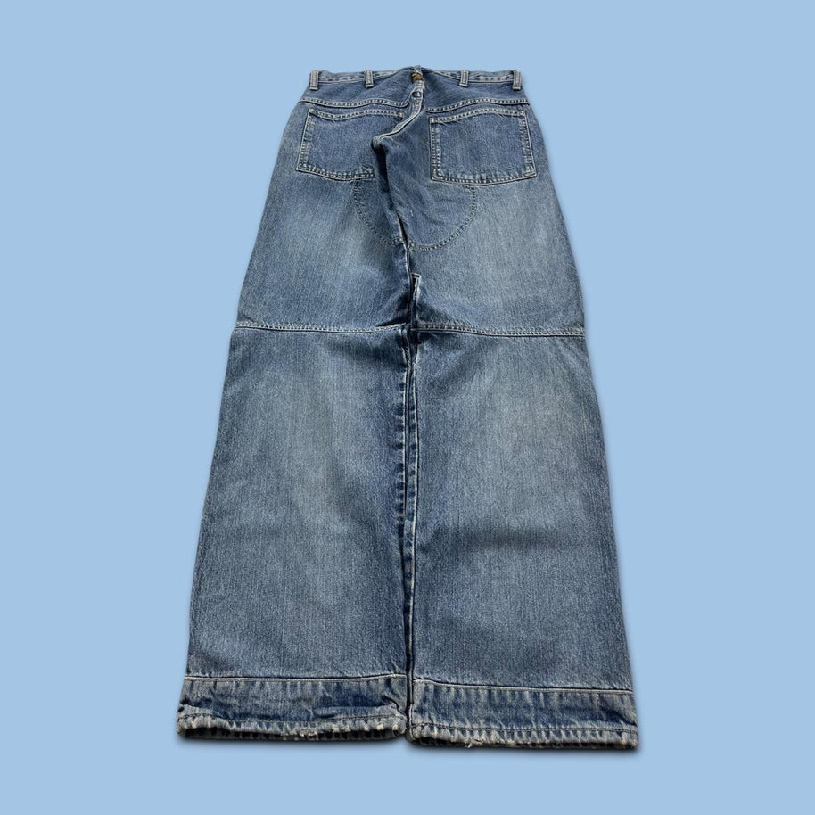 VINTAGE Y2K G STAR BAGGY UTILITY JEANS BLUE
