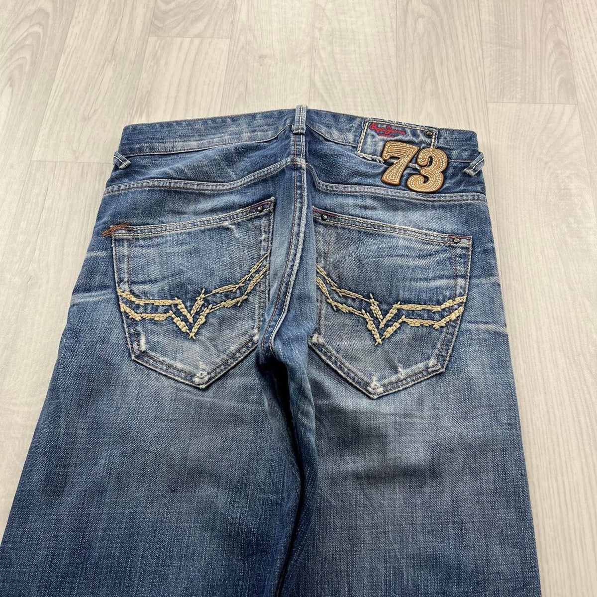 VINTAGE Y2K PEPE JEANS STRAIGHT LEG JEANS BLUE