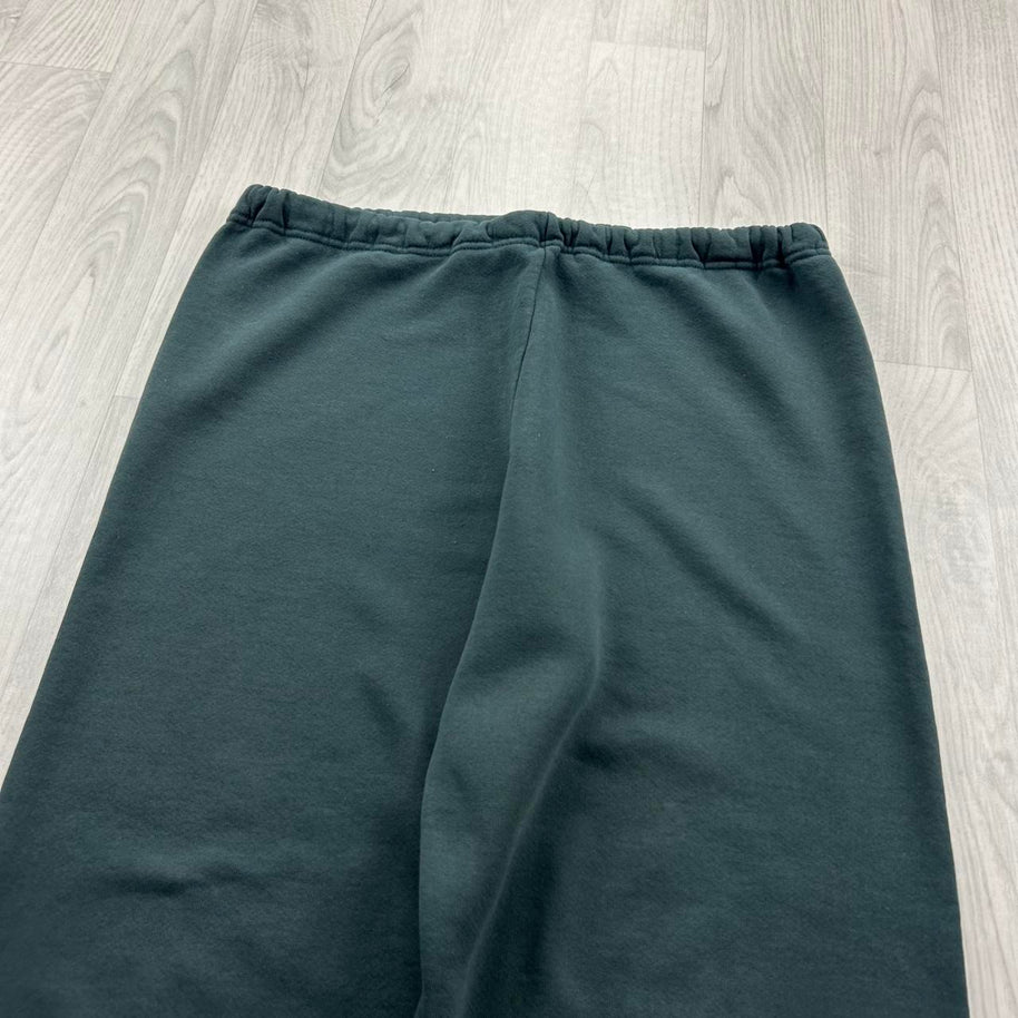 VINTAGE Y2K RUSSELL ATHLETIC BLANK BAGGY COTTON SWEATPANTS GREEN