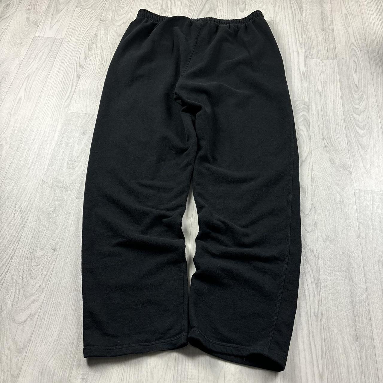 VINTAGE 00s CHAMPION BAGGY COTTON SWEATPANTS BLACK