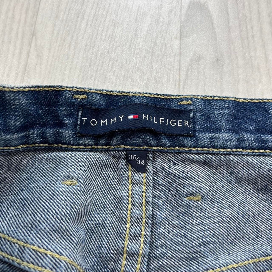 VINTAGE Y2K TOMMY HILFIGER STRAIGHT LEG JEANS BLUE