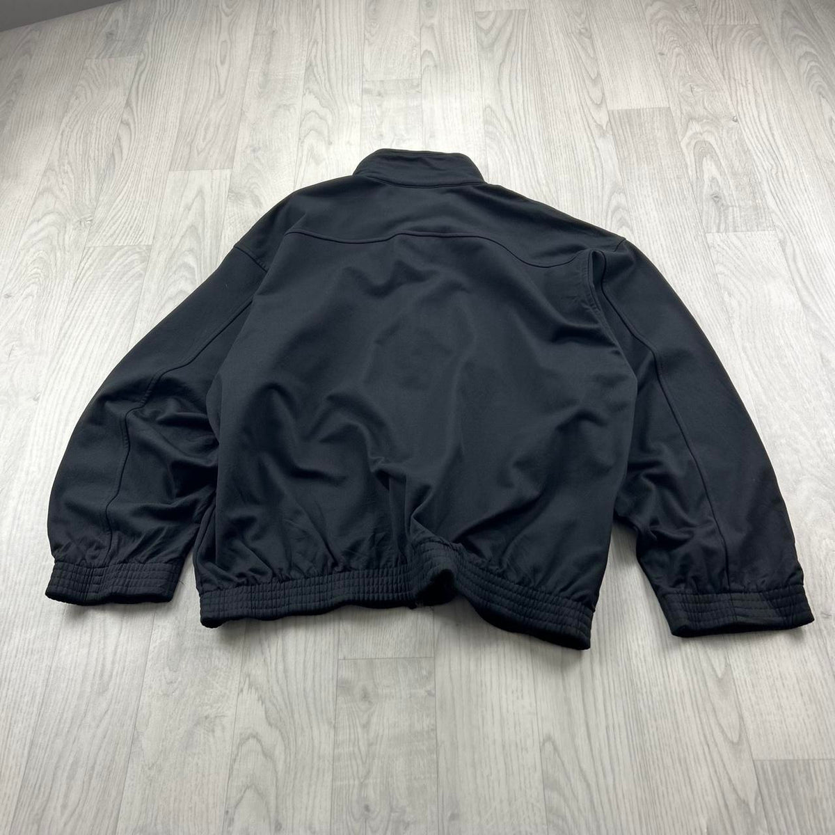 VINTAGE Y2K CHAMPION BOXY ZIP UP TRACK JACKET BLACK
