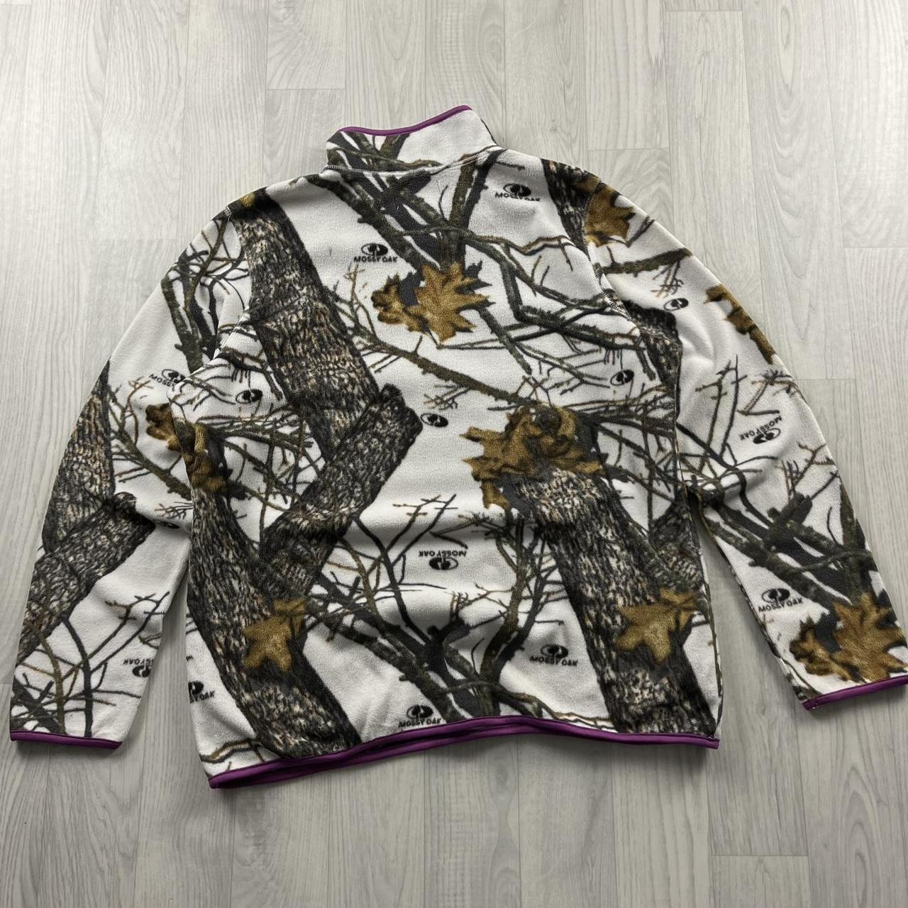 VINTAGE REALTREE MOSSY OAK QUARTER ZIP UP FLEECE CAMO