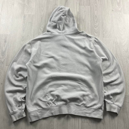 VINTAGE Y2K ANIMAL GRAPHIC HOODIE GREY WHITE