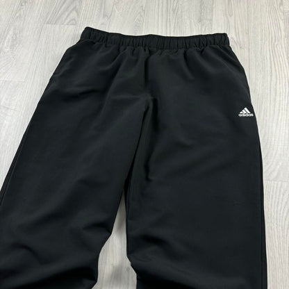 ADIDAS BAGGY TRACKSUIT BOTTOMS BLACK
