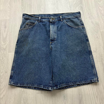 VINTAGE 00s WRANGLER BAGGY LOOSE JORTS BLUE