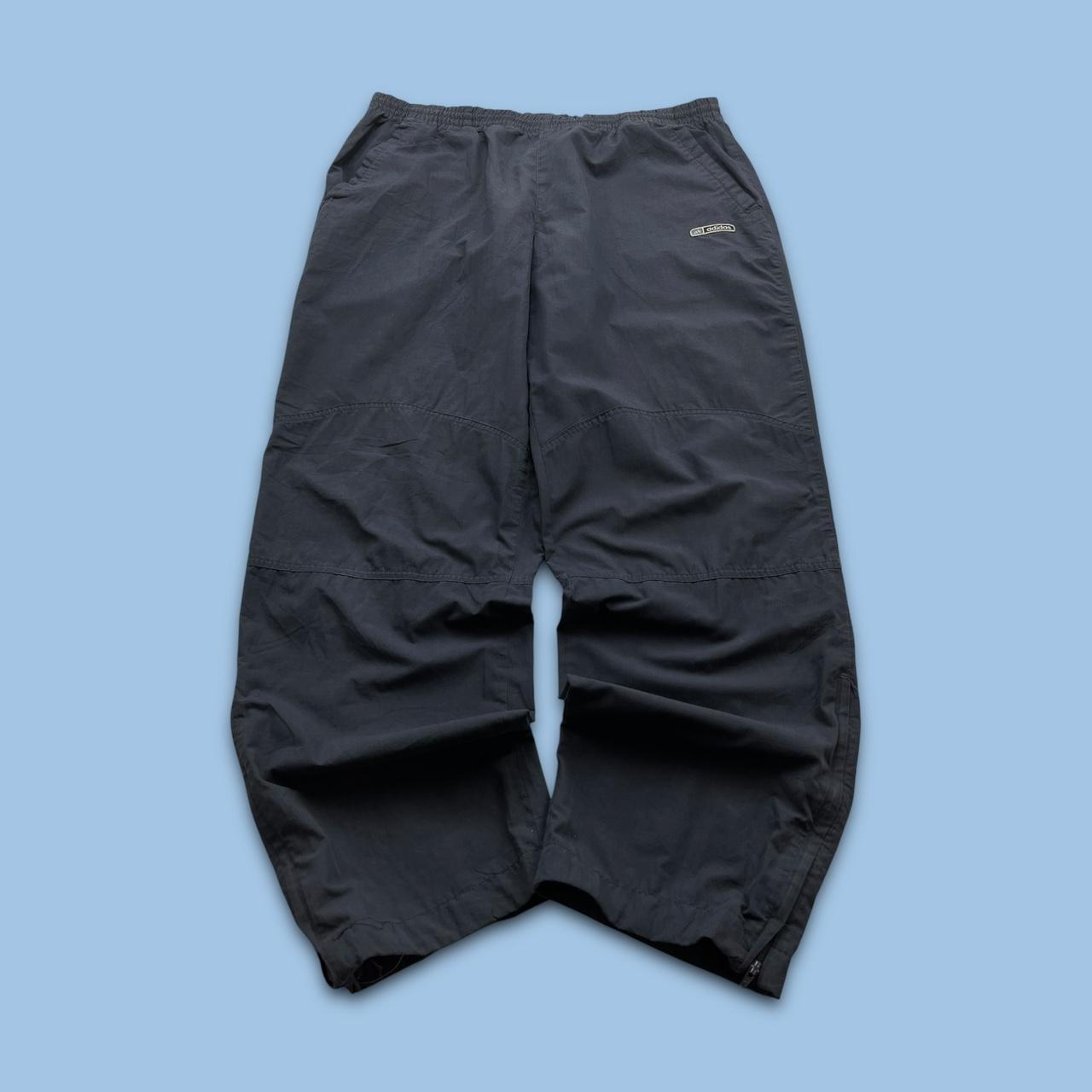 VINTAGE Y2K ADIDAS BAGGY TRACKSUIT BOTTOMS NAVY