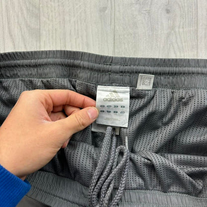 VINTAGE Y2K ADIDAS BAGGY TRACKSUIT BOTTOMS GREY