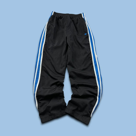 VINTAGE Y2K STARTER BAGGY TRACKSUIT BOTTOMS BLACK