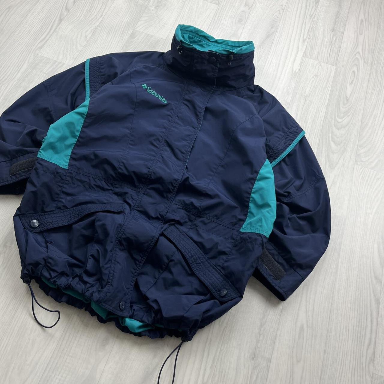 VINTAGE 00s COLUMBIA TECHNICAL HEAVY SKI JACKET NAVY