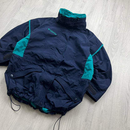 VINTAGE 00s COLUMBIA TECHNICAL HEAVY SKI JACKET NAVY