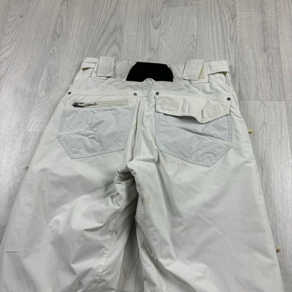 VINTAGE Y2K PULP BAGGY SKI PANTS SALOPETTES WHITE
