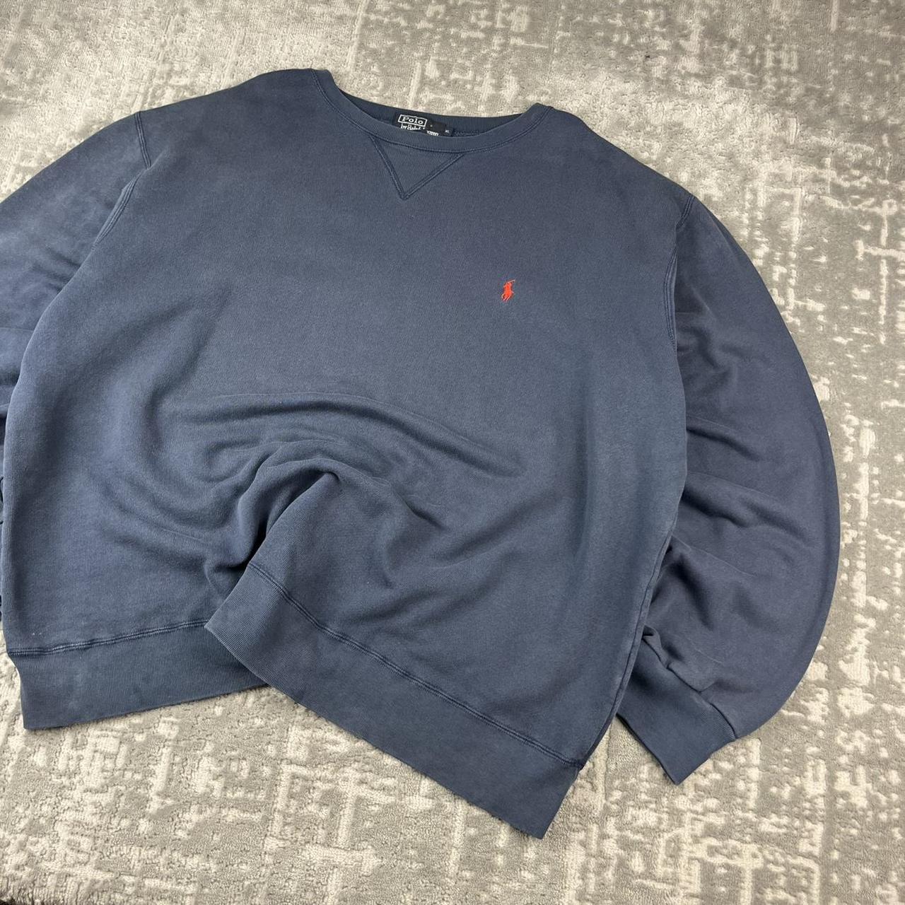 VINTAGE Y2K RALPH LAUREN BOXY SWEATSHIRT NAVY