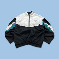 VINTAGE 90s REEBOK WINDBREAKER JACKET BLACK