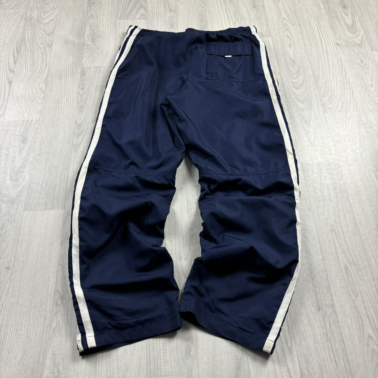 VINTAGE Y2K STARTER BAGGY TRACKSUIT BOTTOMS NAVY BLUE