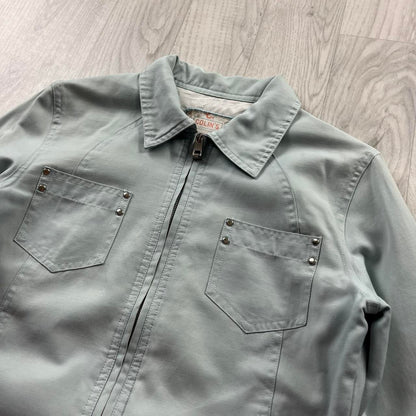 VINTAGE Y2K COLINS UTILITY JACKET BABY BLUE (XXS)