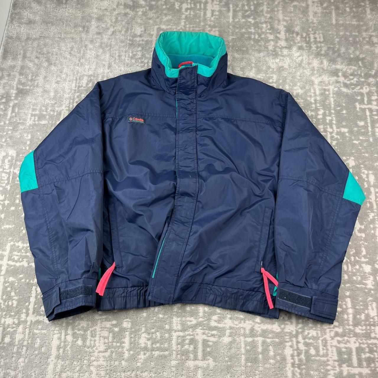 VINTAGE 90s COLUMBIA SKI UTILITY JACKET NAVY