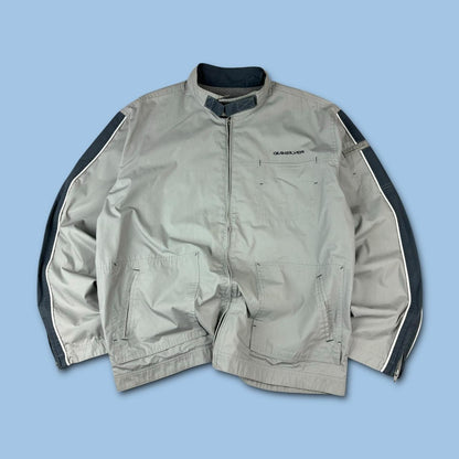 VINTAGE Y2K QUIKSILVER UTILITY JACKET GREY