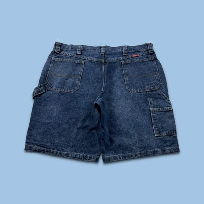 VINTAGE 00s WRANGLER BAGGY LOOSE CARPENTER JORTS NAVY