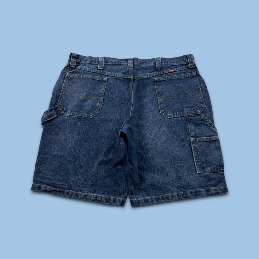 VINTAGE 00s WRANGLER BAGGY LOOSE CARPENTER JORTS NAVY