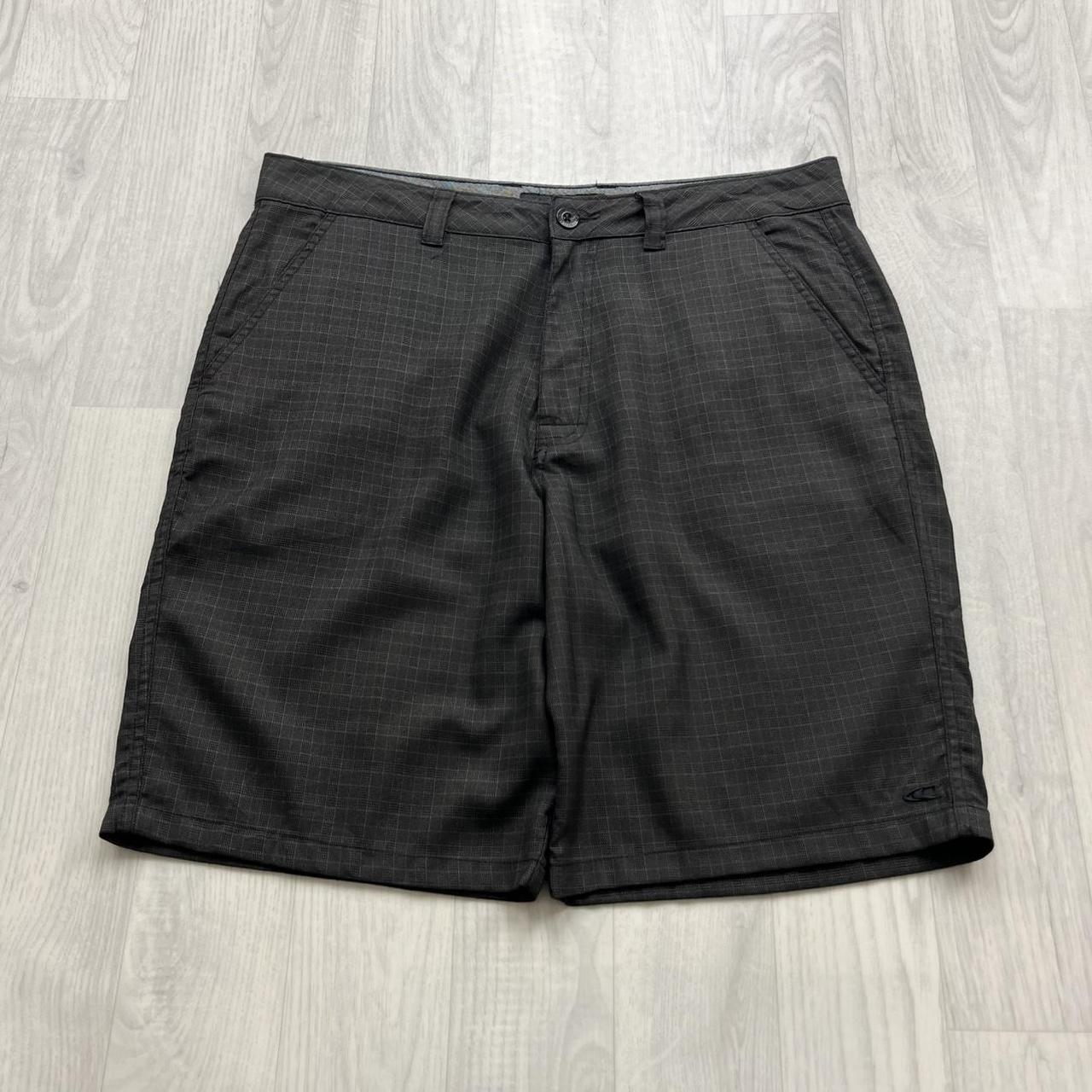 VINTAGE Y2K ONEILL BAGGY CHECKERED PLAID SHORTS BLACK