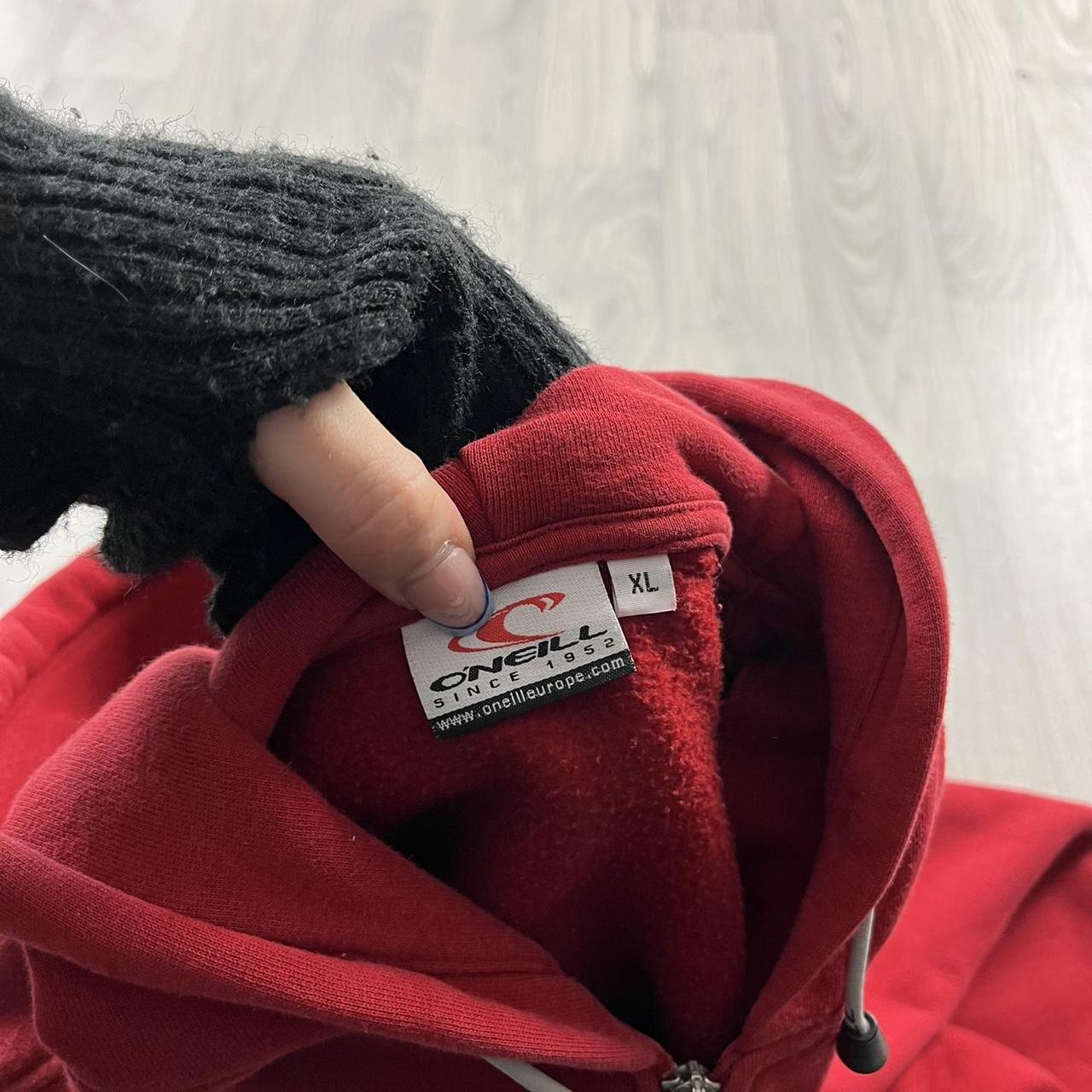 VINTAGE Y2K O’NEILL SPELL OUT ZIP HOODIE RED