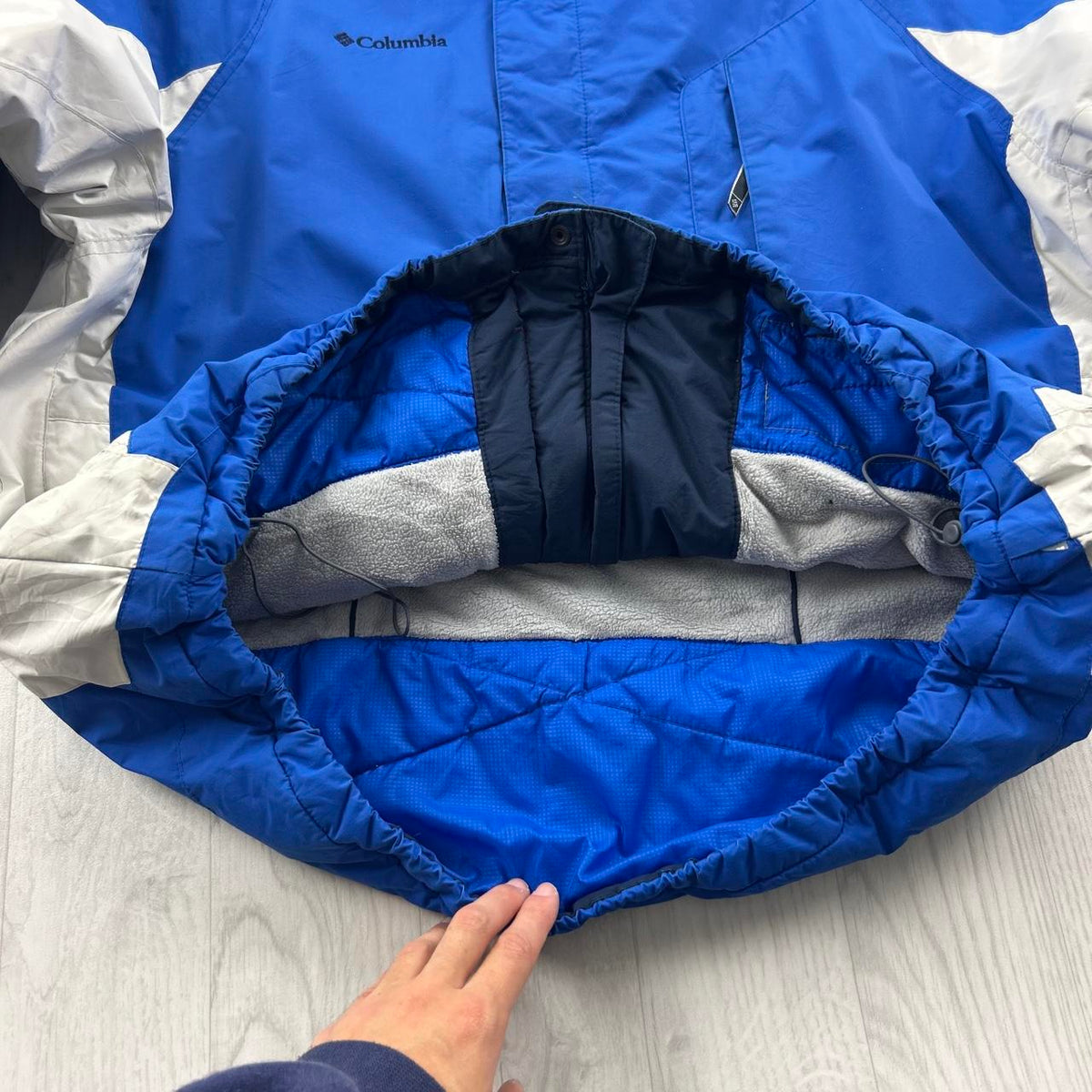 VINTAGE Y2K COLUMBIA TECHNICAL UTILITY SKI JACKET BLUE