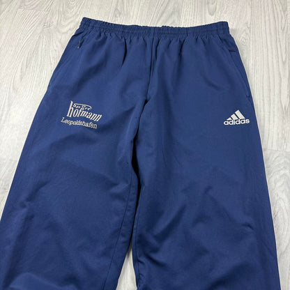 VINTAGE Y2K ADIDAS BAGGY TRACKSUIT BOTTOMS NAVY BLUE