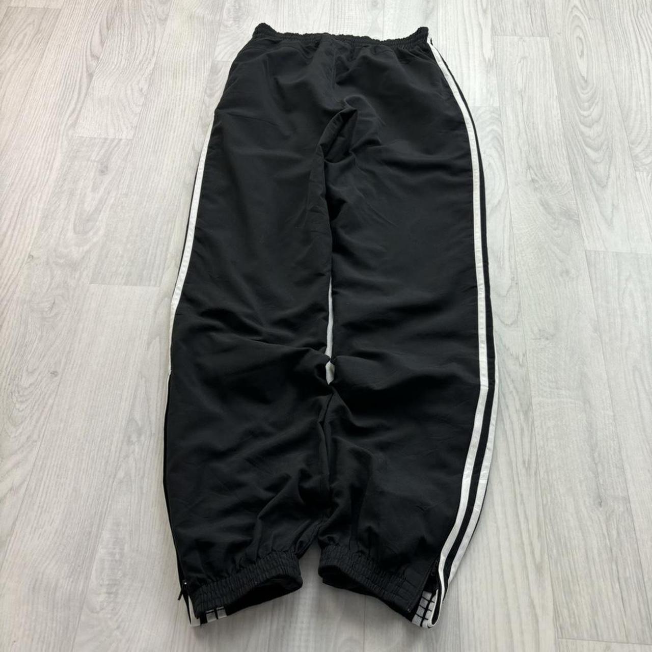VINTAGE Y2K ADIDAS BAGGY TRACKSUIT BOTTOMS BLACK