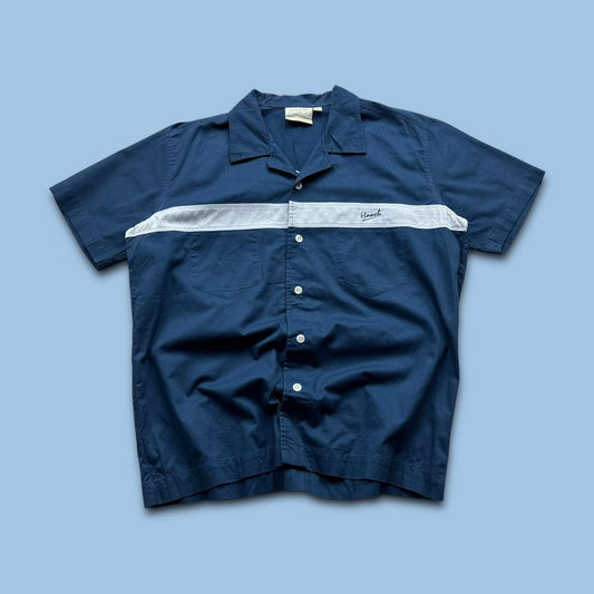 VINTAGE Y2K HOOCH SHORT SLEEVE SHIRT NAVY