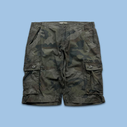 VINTAGE Y2K BAGGY CAMO CARGO SHORTS