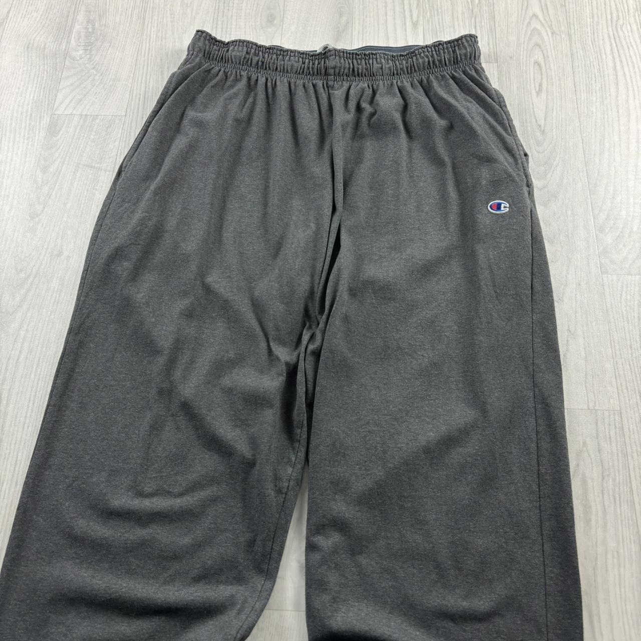 VINTAGE CHAMPION LIGHTWEIGHT BAGGY COTTON SWEATPANTS GREY