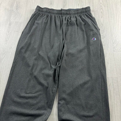 VINTAGE CHAMPION LIGHTWEIGHT BAGGY COTTON SWEATPANTS GREY