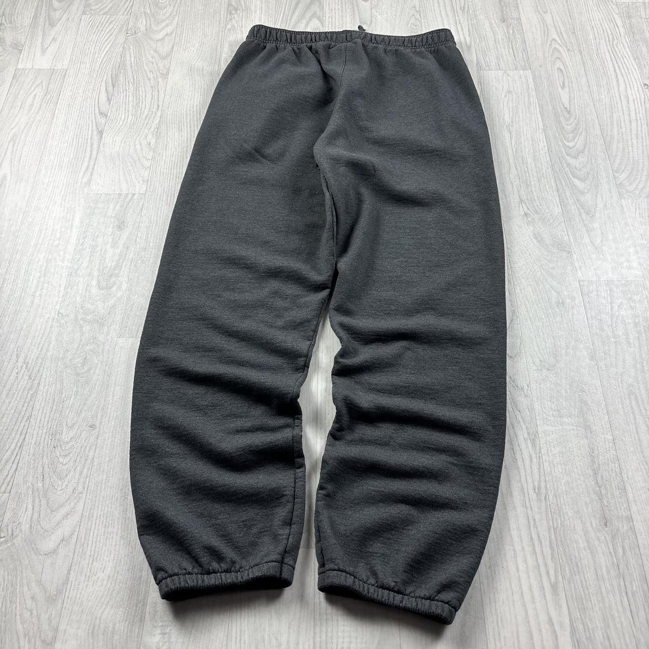 VINTAGE 00s CHAMPION BAGGY COTTON SWEATPANTS CHARCOAL GREY