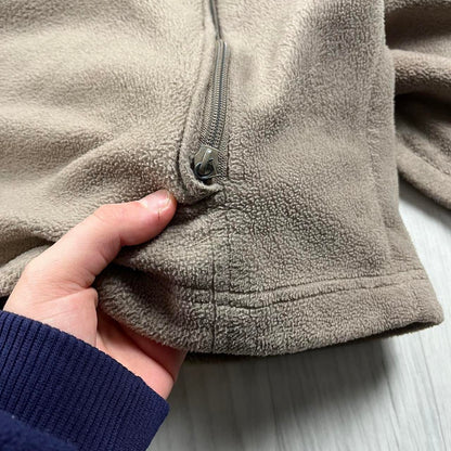 VINTAGE Y2K COLUMBIA ZIP UP FLEECE BEIGE