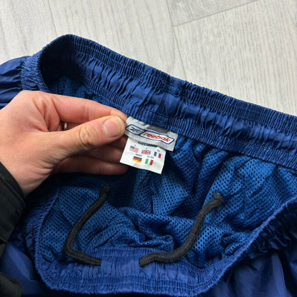 VINTAGE Y2K REEBOK BAGGY TRACKSUIT BOTTOMS BLUE