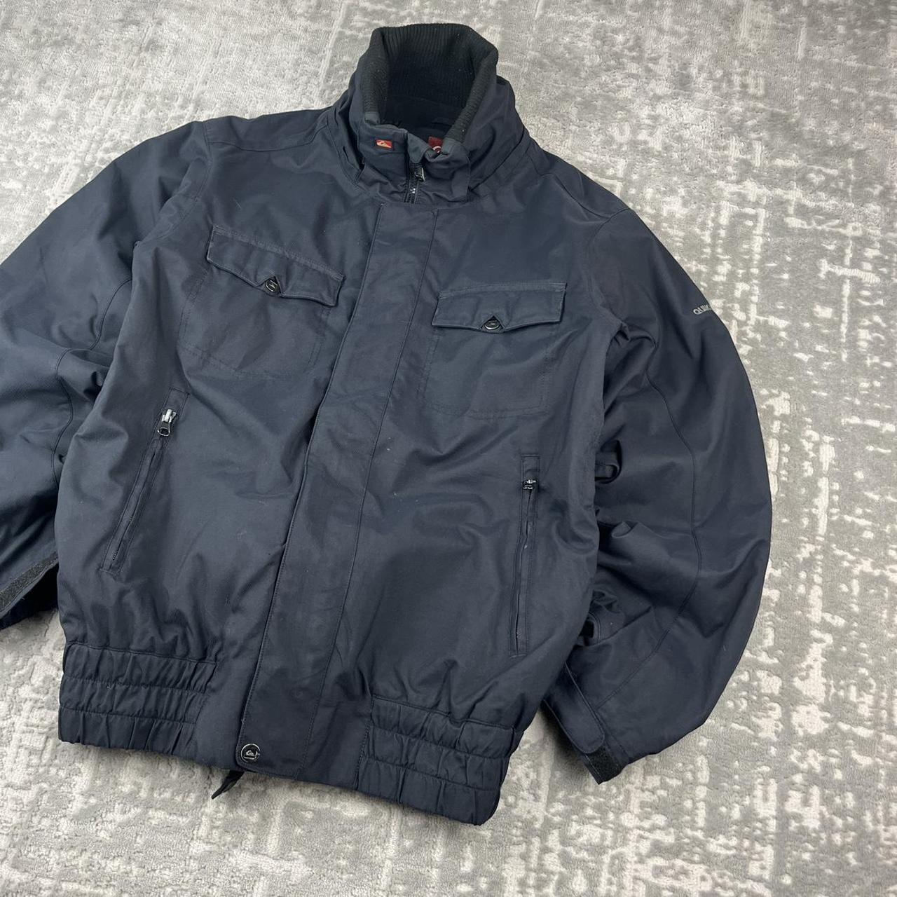 VINTAGE 00s QUIKSILVER UTILITY BOMBER JACKET BLACK