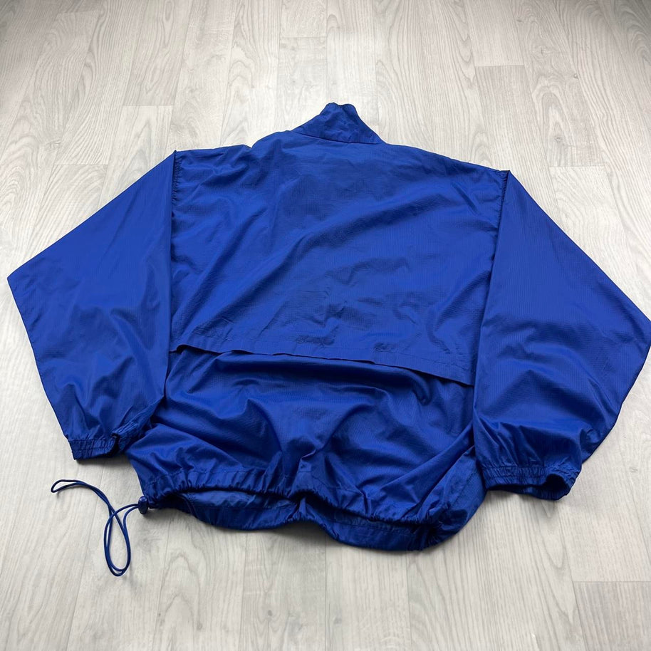 VINTAGE Y2K REEBOK PULL OVER QUARTER ZIP LIGHTWEIGHT JACKET BLUE