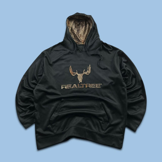 VINTAGE REALTREE HOODIE CAMO BLACK