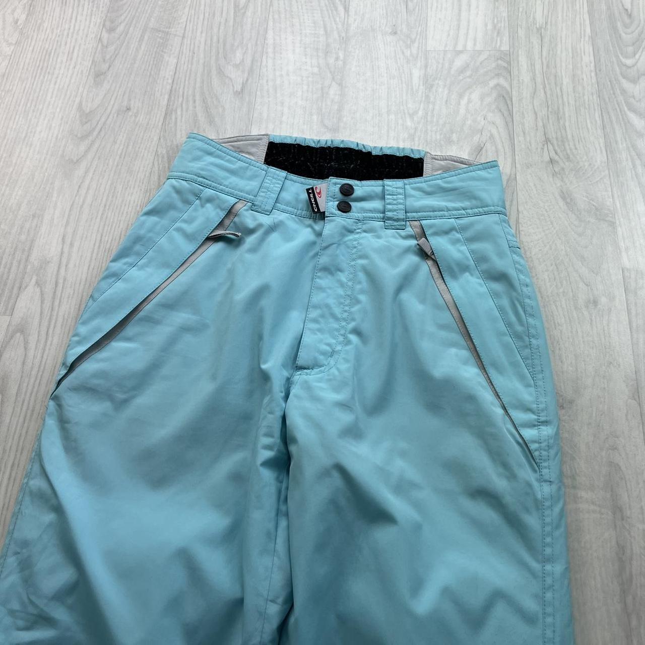 VINTAGE Y2K ONEILL BAGGY SKI PANTS SALOPETTES LIGHT BLUE