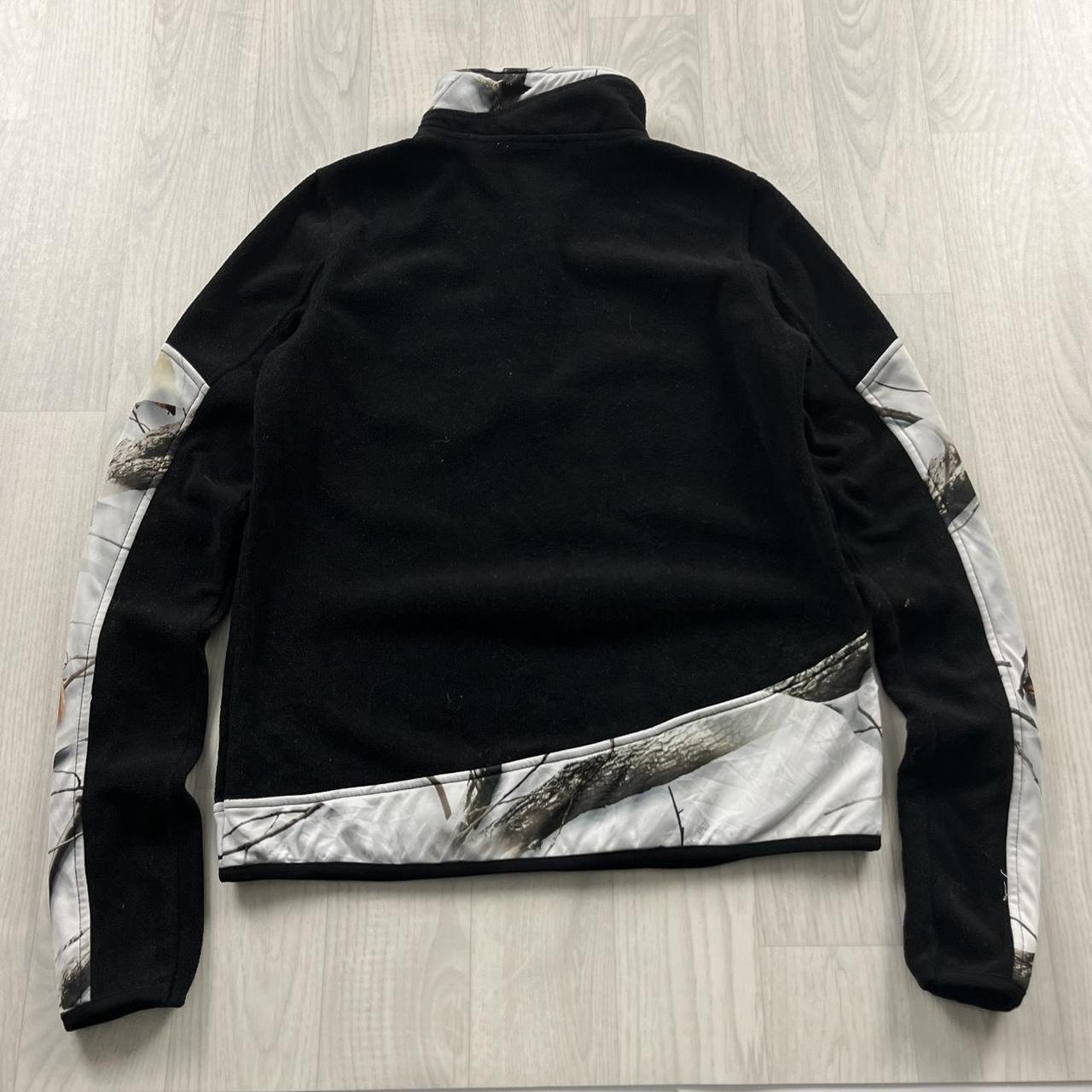 VINTAGE REALTREE QUARTER ZIP FLEECE CAMO BLACK