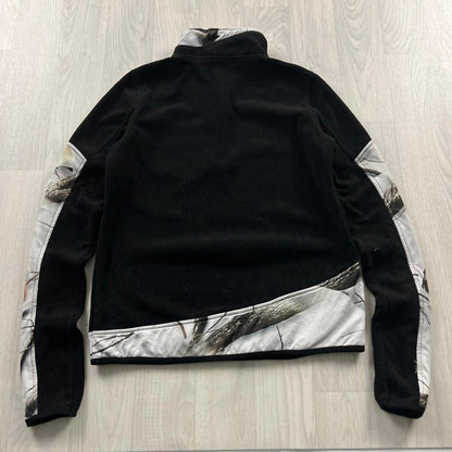 VINTAGE REALTREE QUARTER ZIP FLEECE CAMO BLACK