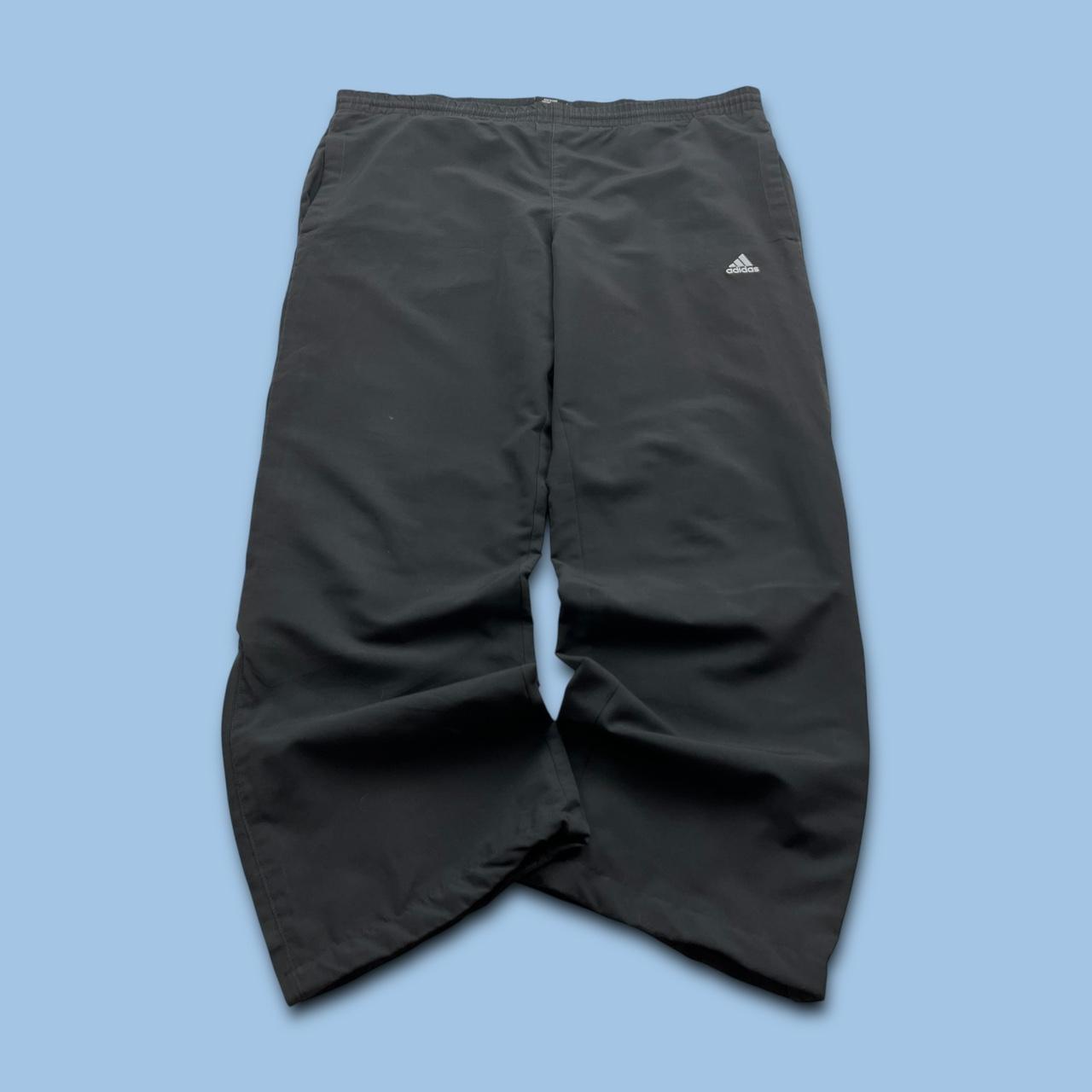 VINTAGE Y2K ADIDAS BAGGY TRACKSUIT BOTTOMS BLACK