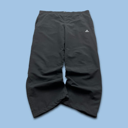 VINTAGE Y2K ADIDAS BAGGY TRACKSUIT BOTTOMS BLACK
