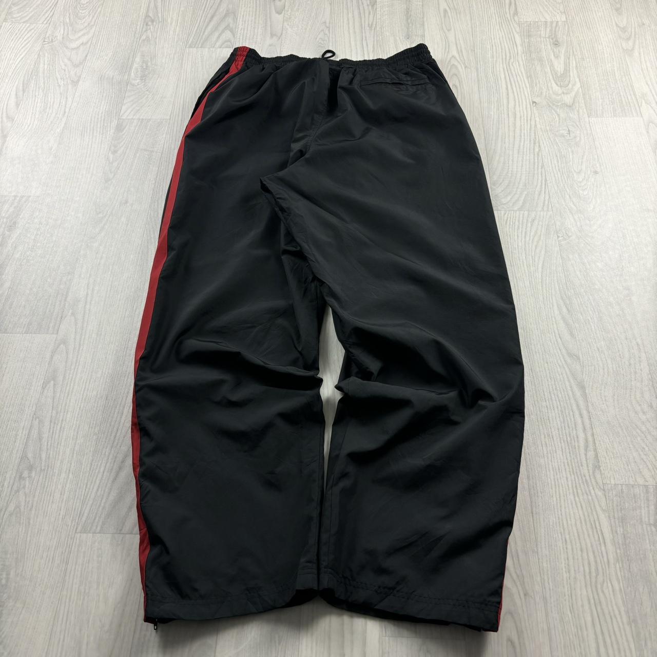 VINTAGE Y2K NIKE WIDE LEG BAGGY TRACKSUIT BOTTOMS BLACK