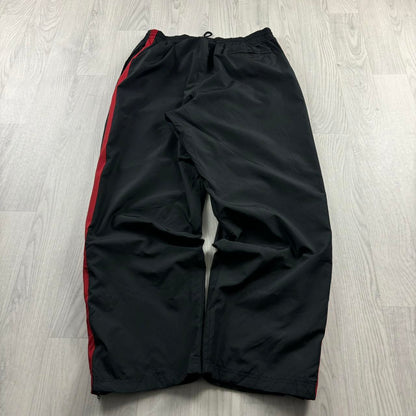 VINTAGE Y2K NIKE WIDE LEG BAGGY TRACKSUIT BOTTOMS BLACK
