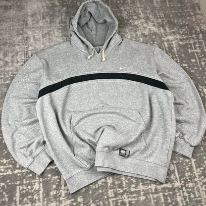 VINTAGE Y2K NIKE SPELL OUT HOODIE GREY